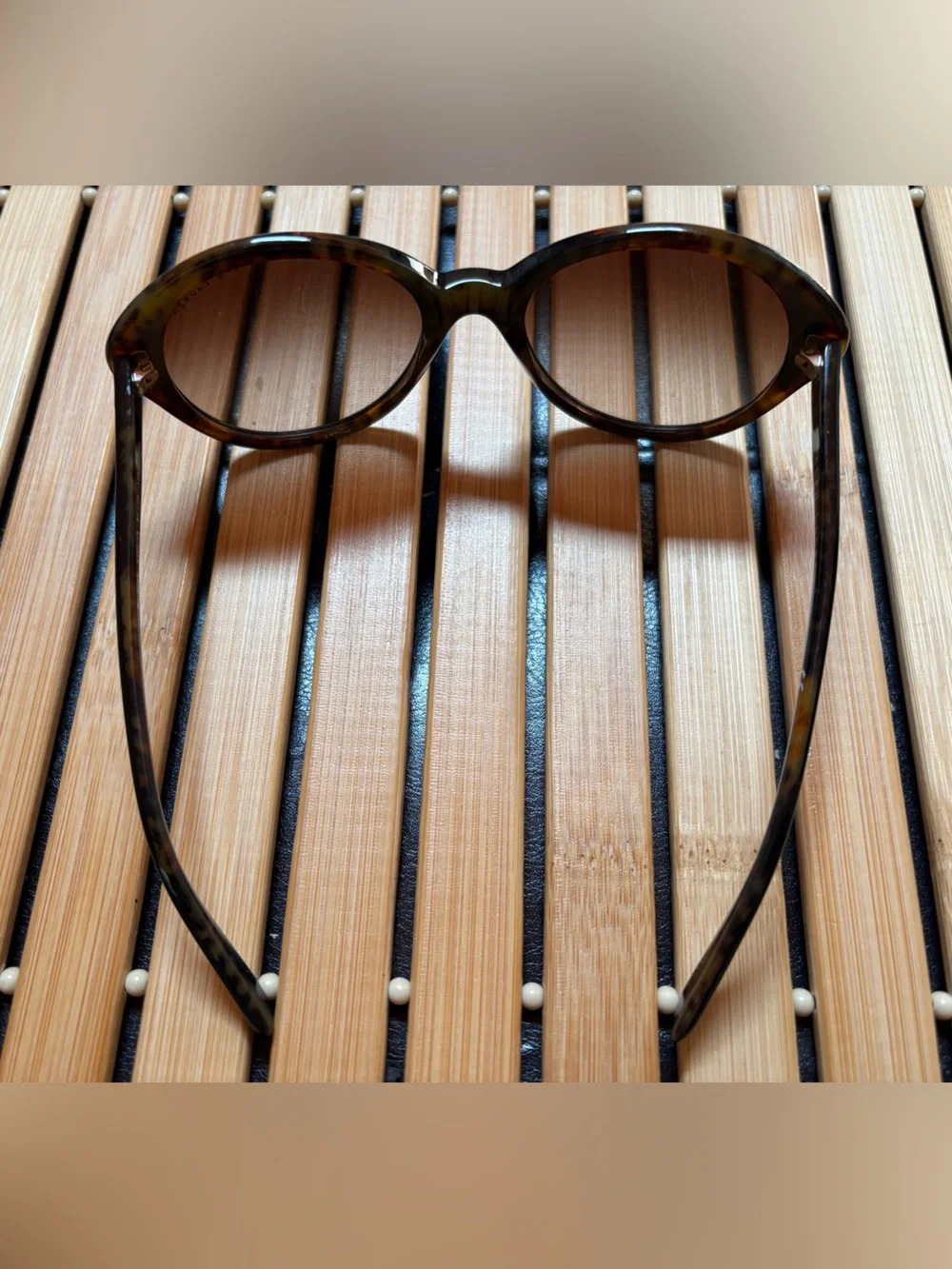 Ralph Lauren Round Tortoiseshell Sunglasses with Brown Lenses